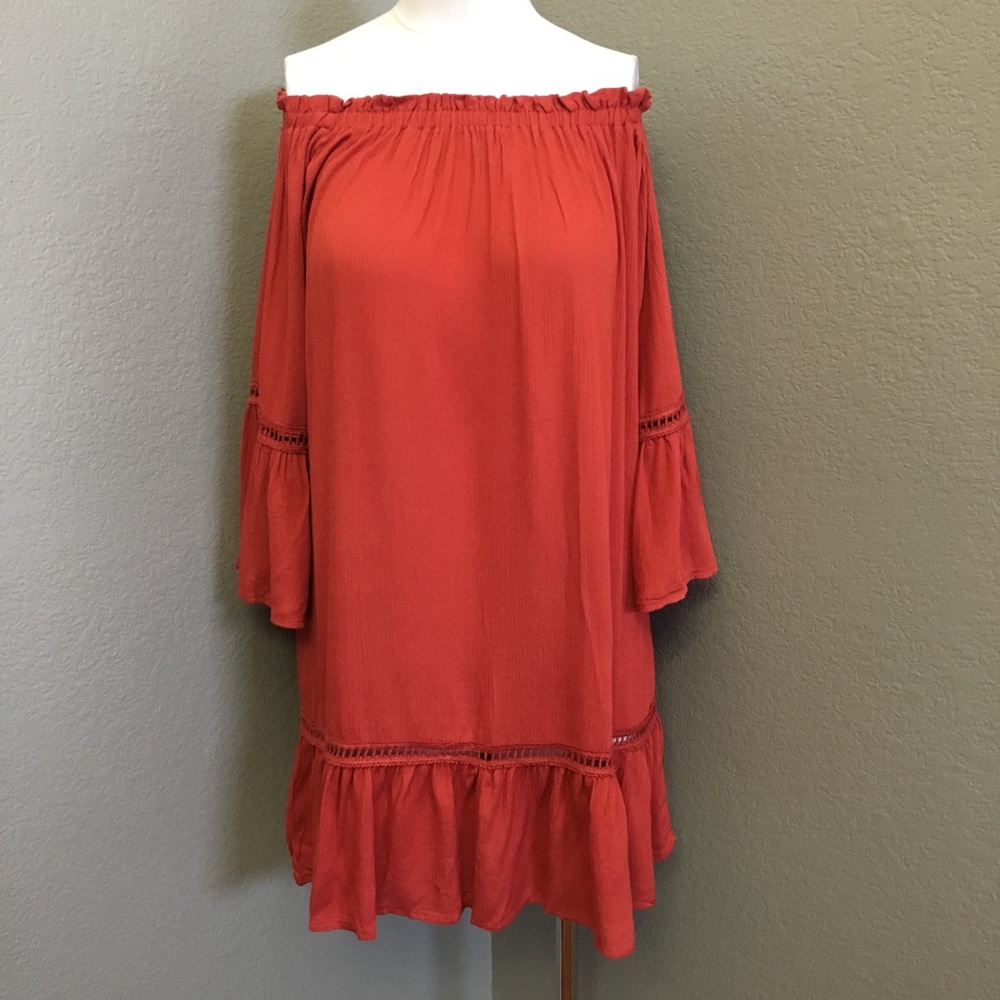 Boho off the shoulder dress